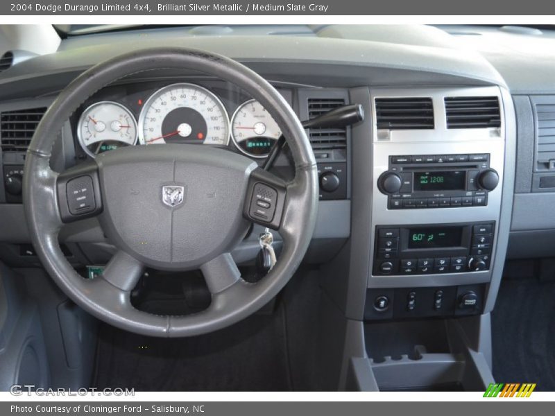 Brilliant Silver Metallic / Medium Slate Gray 2004 Dodge Durango Limited 4x4