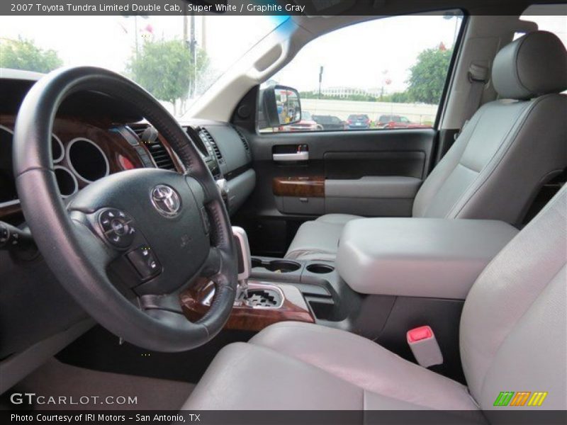 Super White / Graphite Gray 2007 Toyota Tundra Limited Double Cab