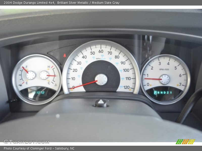 Brilliant Silver Metallic / Medium Slate Gray 2004 Dodge Durango Limited 4x4