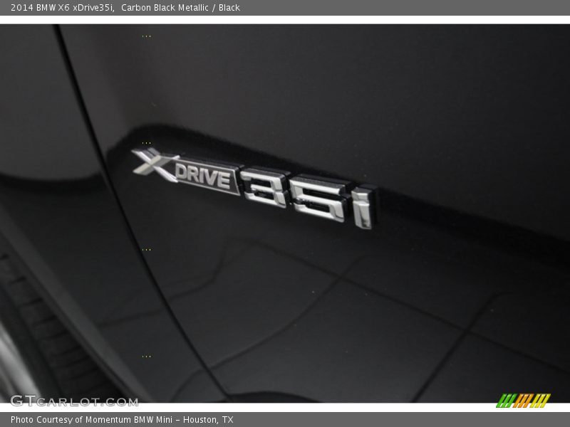 Carbon Black Metallic / Black 2014 BMW X6 xDrive35i
