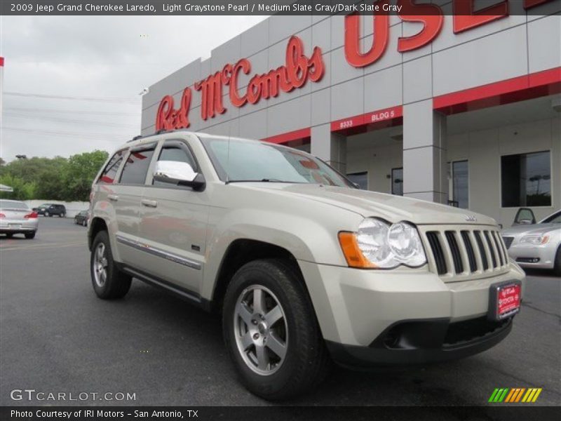 Light Graystone Pearl / Medium Slate Gray/Dark Slate Gray 2009 Jeep Grand Cherokee Laredo