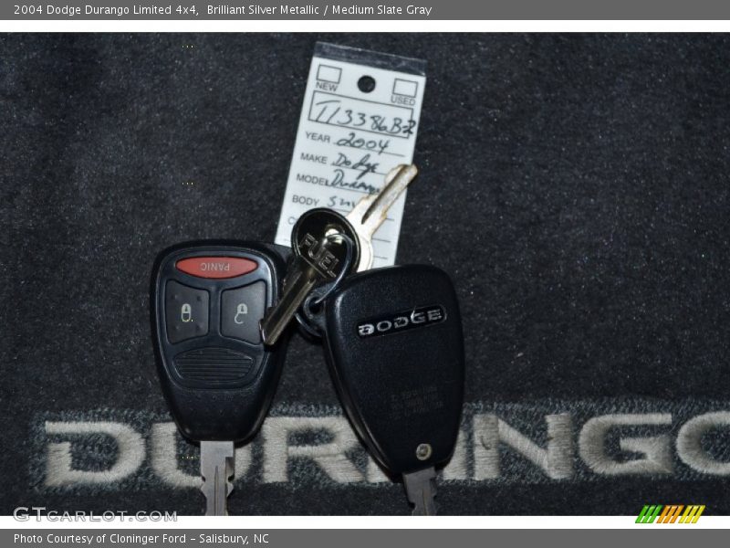 Brilliant Silver Metallic / Medium Slate Gray 2004 Dodge Durango Limited 4x4