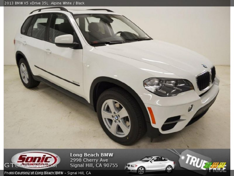 Alpine White / Black 2013 BMW X5 xDrive 35i
