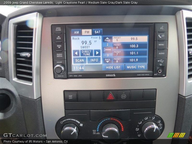 Light Graystone Pearl / Medium Slate Gray/Dark Slate Gray 2009 Jeep Grand Cherokee Laredo