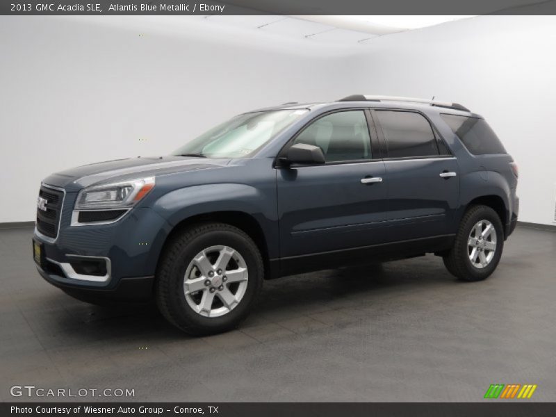 Atlantis Blue Metallic / Ebony 2013 GMC Acadia SLE