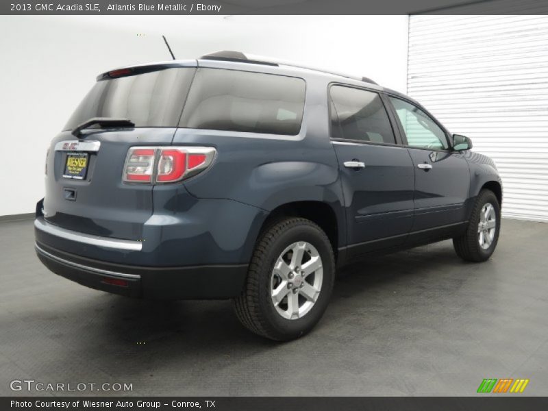 Atlantis Blue Metallic / Ebony 2013 GMC Acadia SLE