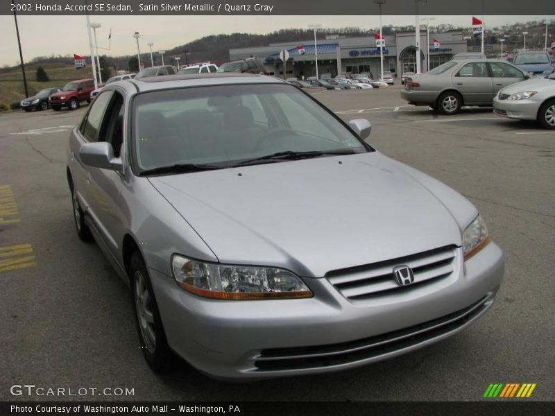 Satin Silver Metallic / Quartz Gray 2002 Honda Accord SE Sedan