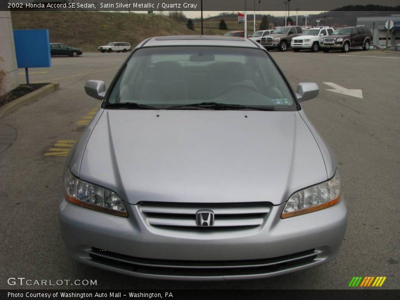 Satin Silver Metallic / Quartz Gray 2002 Honda Accord SE Sedan