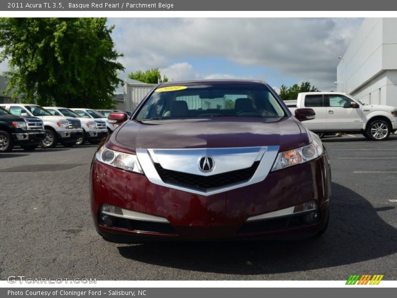 Basque Red Pearl / Parchment Beige 2011 Acura TL 3.5