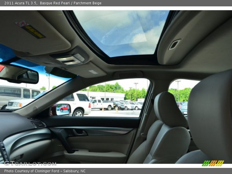 Basque Red Pearl / Parchment Beige 2011 Acura TL 3.5
