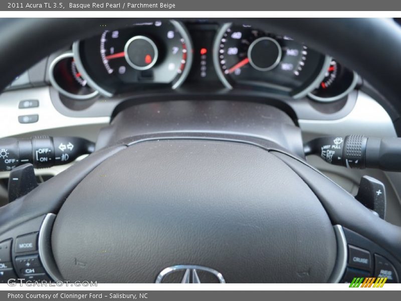 Basque Red Pearl / Parchment Beige 2011 Acura TL 3.5
