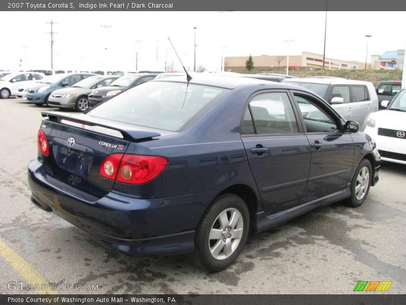 Indigo Ink Pearl / Dark Charcoal 2007 Toyota Corolla S