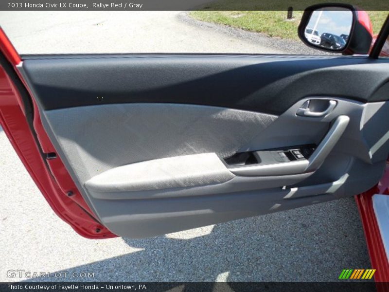 Rallye Red / Gray 2013 Honda Civic LX Coupe