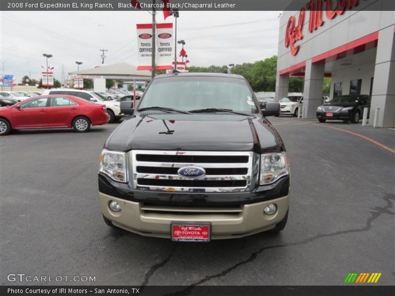Black / Charcoal Black/Chaparral Leather 2008 Ford Expedition EL King Ranch