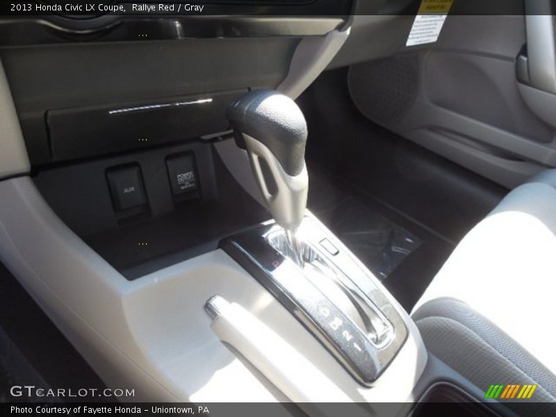 Rallye Red / Gray 2013 Honda Civic LX Coupe