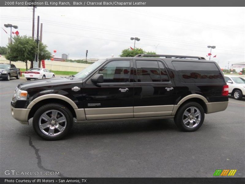 Black / Charcoal Black/Chaparral Leather 2008 Ford Expedition EL King Ranch