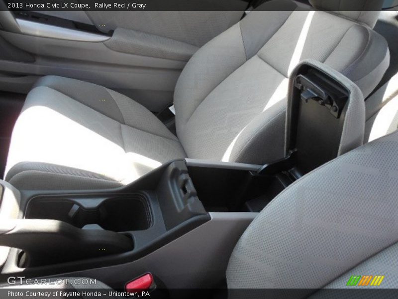Rallye Red / Gray 2013 Honda Civic LX Coupe