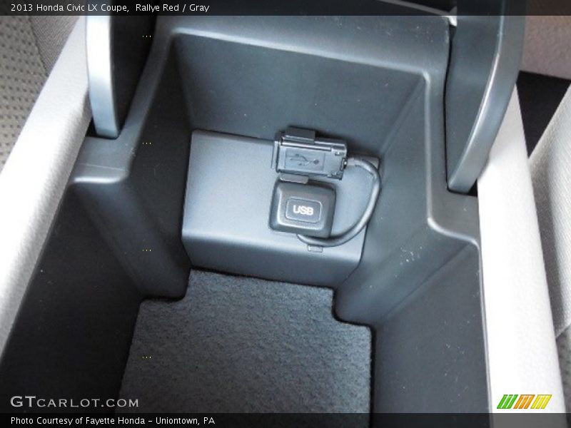 Rallye Red / Gray 2013 Honda Civic LX Coupe