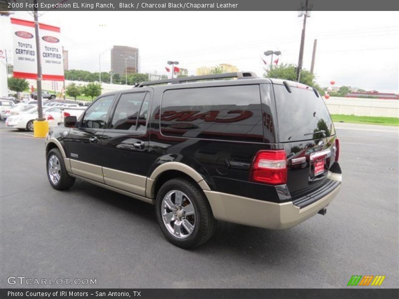 Black / Charcoal Black/Chaparral Leather 2008 Ford Expedition EL King Ranch