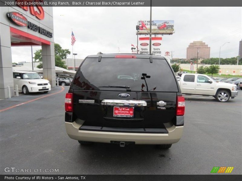 Black / Charcoal Black/Chaparral Leather 2008 Ford Expedition EL King Ranch