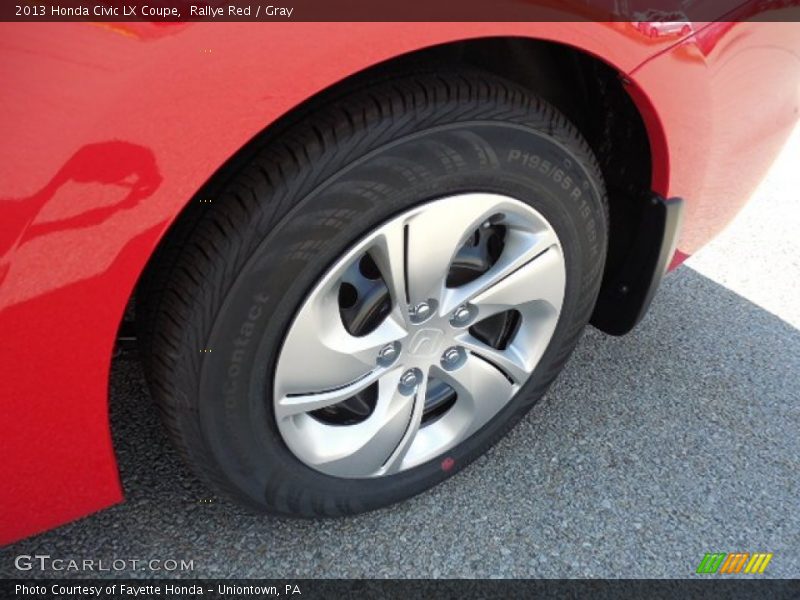Rallye Red / Gray 2013 Honda Civic LX Coupe