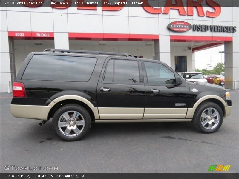 Black / Charcoal Black/Chaparral Leather 2008 Ford Expedition EL King Ranch