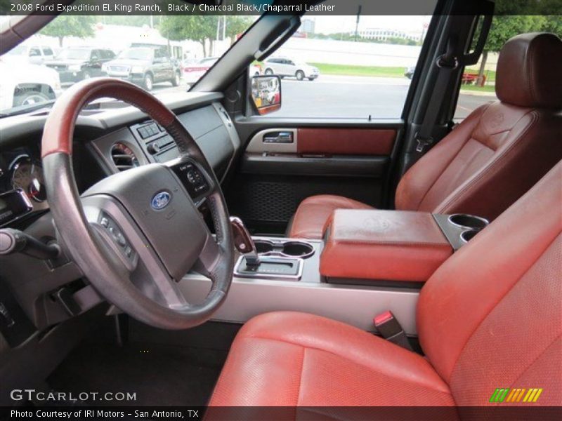 Black / Charcoal Black/Chaparral Leather 2008 Ford Expedition EL King Ranch