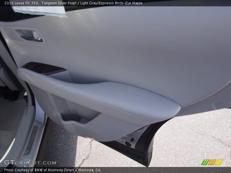 Tungsten Silver Pearl / Light Gray/Espresso Birds-Eye Maple 2010 Lexus RX 350