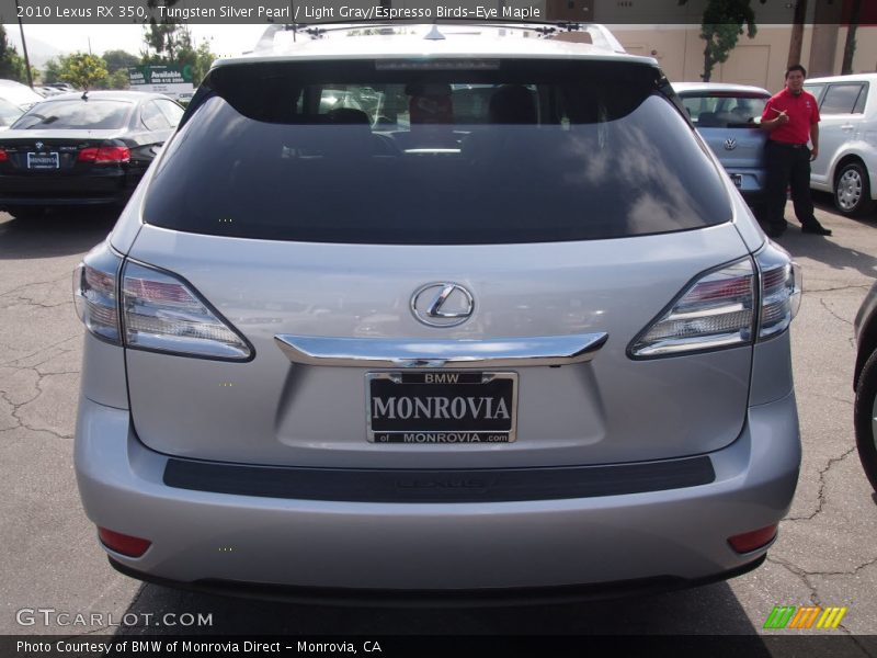 Tungsten Silver Pearl / Light Gray/Espresso Birds-Eye Maple 2010 Lexus RX 350