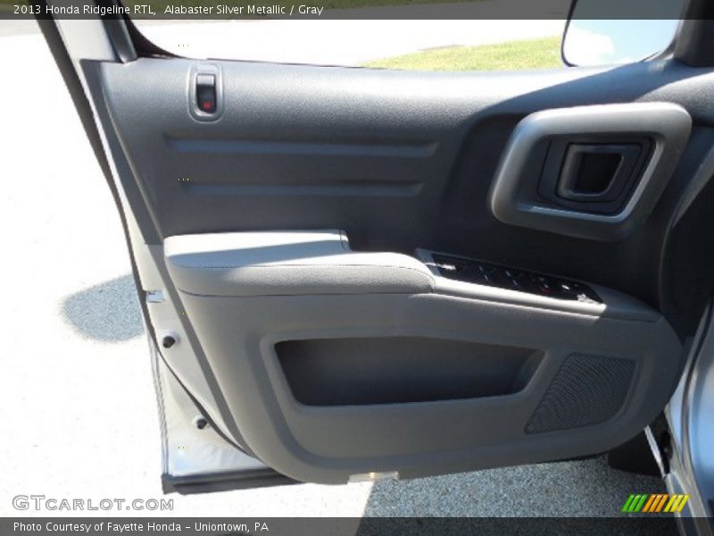 Alabaster Silver Metallic / Gray 2013 Honda Ridgeline RTL