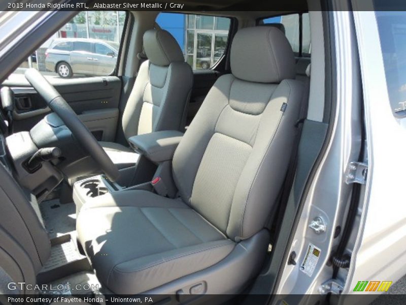Alabaster Silver Metallic / Gray 2013 Honda Ridgeline RTL