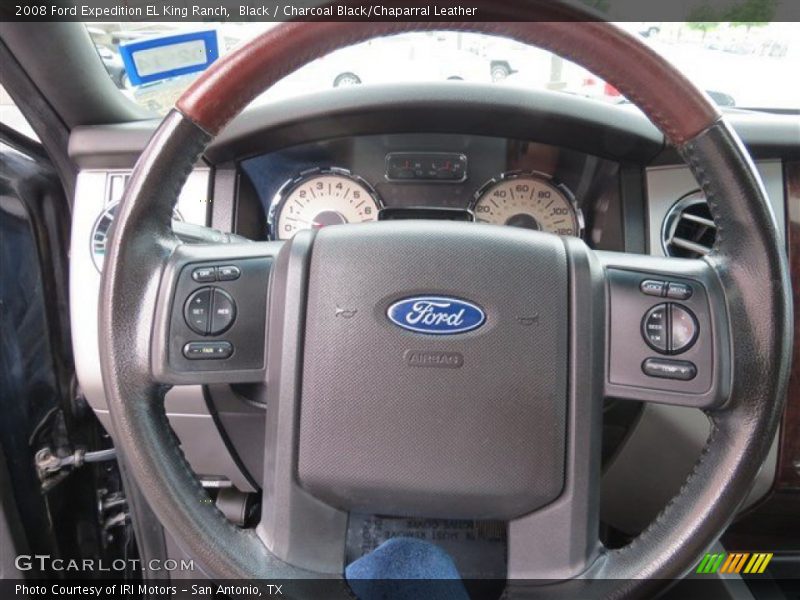 Black / Charcoal Black/Chaparral Leather 2008 Ford Expedition EL King Ranch