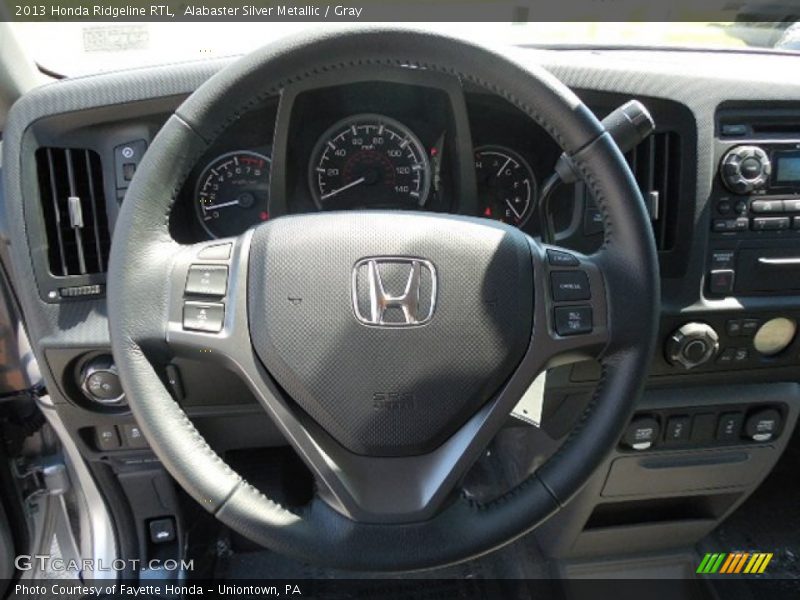 Alabaster Silver Metallic / Gray 2013 Honda Ridgeline RTL