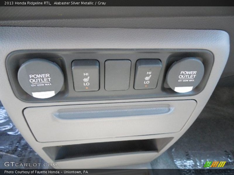 Alabaster Silver Metallic / Gray 2013 Honda Ridgeline RTL