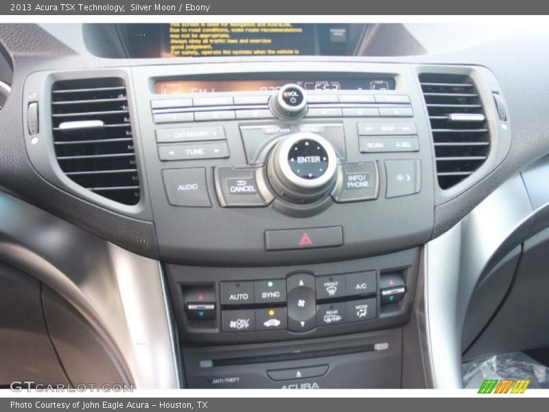 Silver Moon / Ebony 2013 Acura TSX Technology