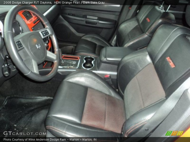 HEMI Orange Pearl / Dark Slate Gray 2008 Dodge Charger R/T Daytona