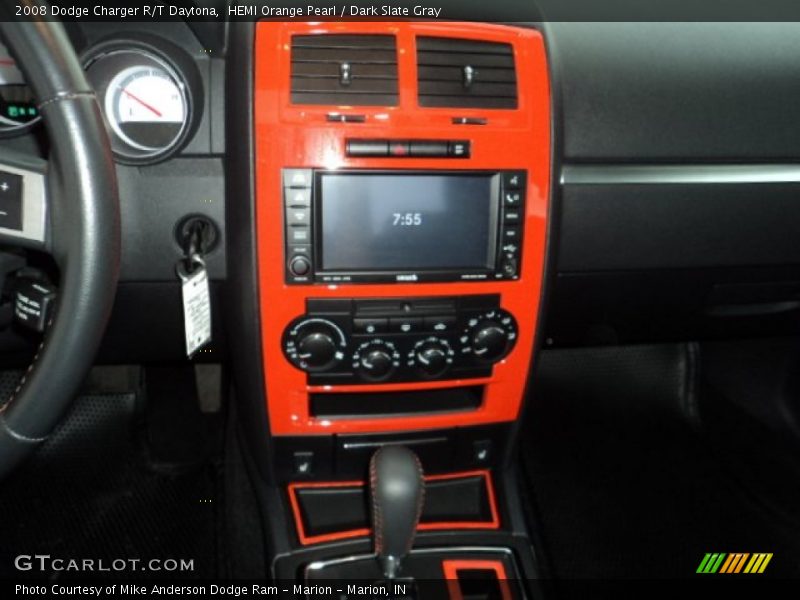 HEMI Orange Pearl / Dark Slate Gray 2008 Dodge Charger R/T Daytona