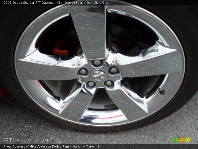 HEMI Orange Pearl / Dark Slate Gray 2008 Dodge Charger R/T Daytona