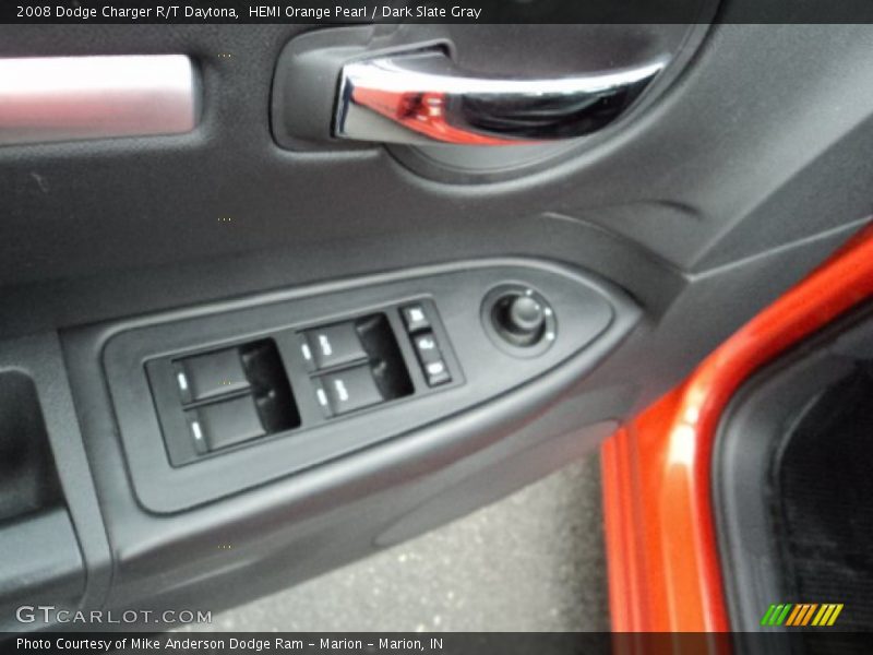 HEMI Orange Pearl / Dark Slate Gray 2008 Dodge Charger R/T Daytona