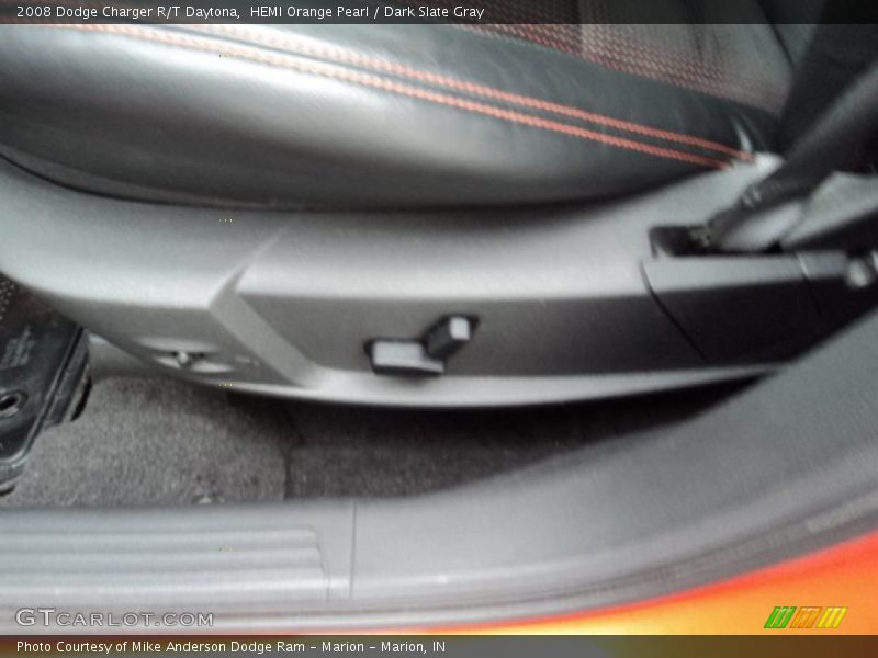 HEMI Orange Pearl / Dark Slate Gray 2008 Dodge Charger R/T Daytona