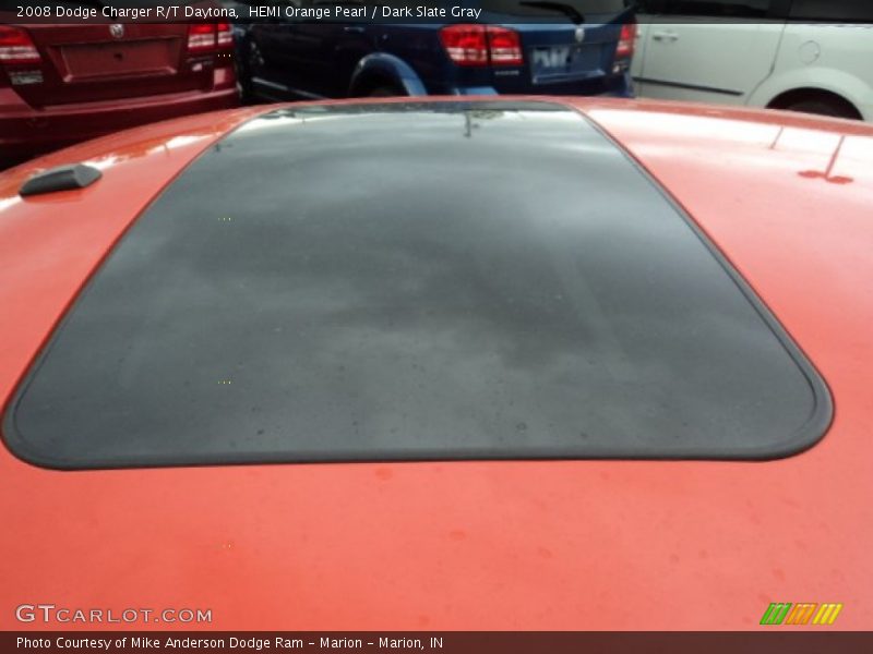 HEMI Orange Pearl / Dark Slate Gray 2008 Dodge Charger R/T Daytona