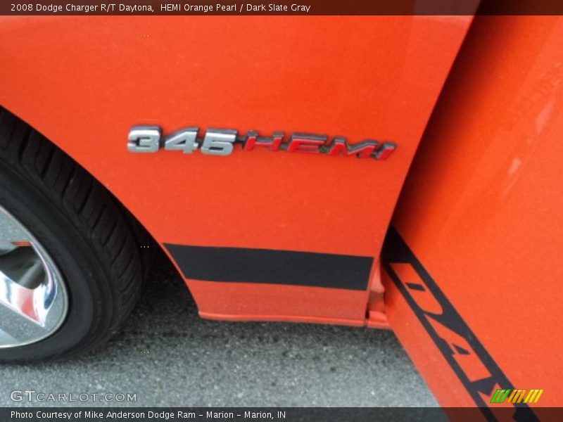HEMI Orange Pearl / Dark Slate Gray 2008 Dodge Charger R/T Daytona