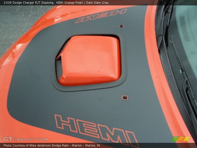 HEMI Orange Pearl / Dark Slate Gray 2008 Dodge Charger R/T Daytona