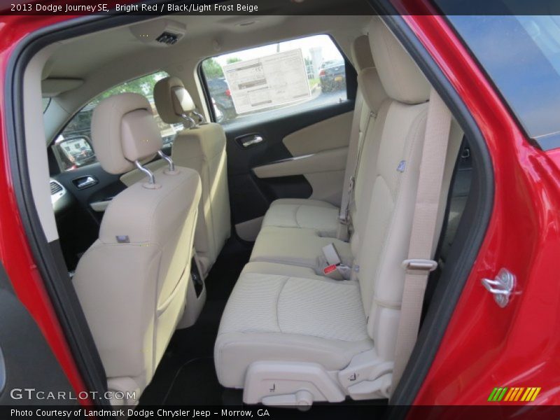 Bright Red / Black/Light Frost Beige 2013 Dodge Journey SE