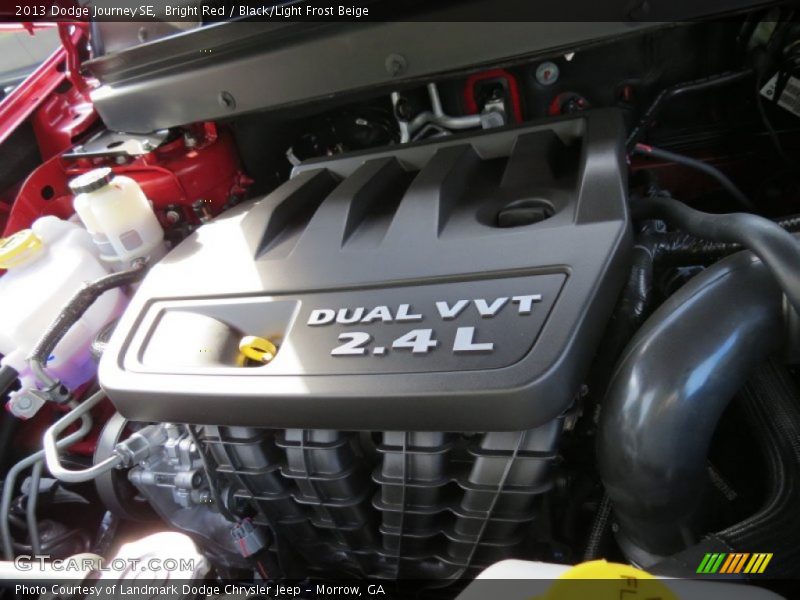Bright Red / Black/Light Frost Beige 2013 Dodge Journey SE