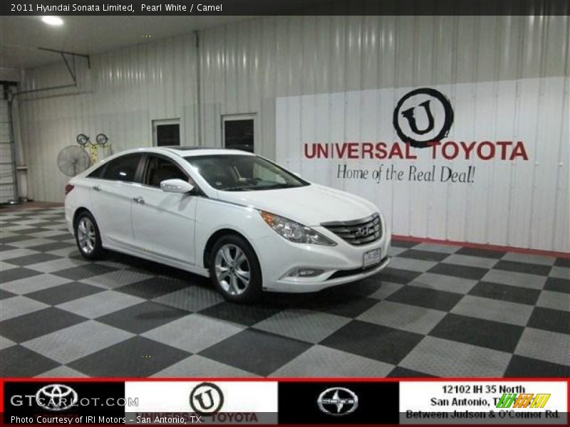 Pearl White / Camel 2011 Hyundai Sonata Limited
