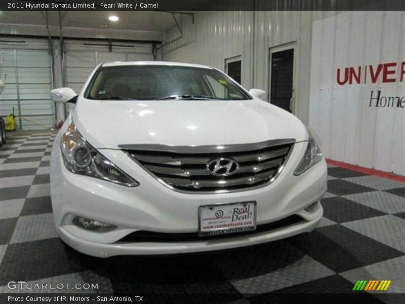 Pearl White / Camel 2011 Hyundai Sonata Limited