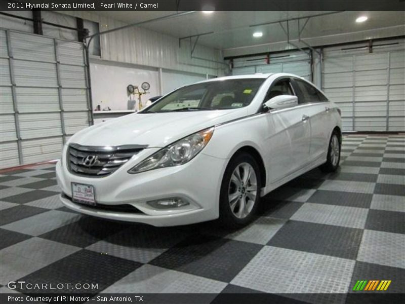 Pearl White / Camel 2011 Hyundai Sonata Limited