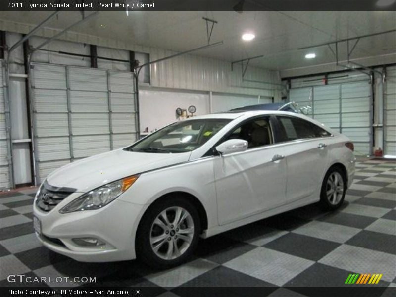 Pearl White / Camel 2011 Hyundai Sonata Limited