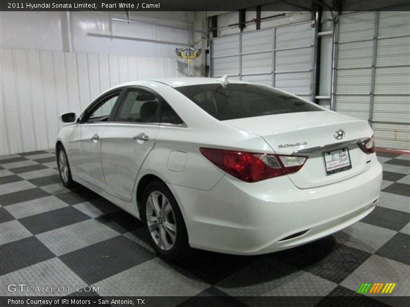 Pearl White / Camel 2011 Hyundai Sonata Limited